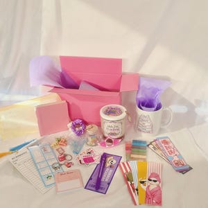 Plastel mystery bookish accessories gift hamper , gifts for readers , book and reading accessories set , bookmarks , page holder , gifts
