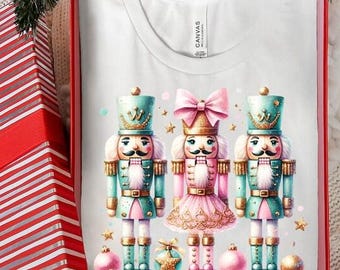Christmas Nutcracker, Nutcrackers png, Glitter Pink Christmas, Merry Christmas PNG, Sublimation Design, PNG Digital Download PNG