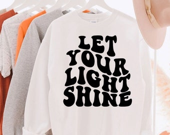 Let Your Light Shine SVG, Bible Verse SVG, Christian svg, Cut File, Wavy Letters Svg, Silhouette Cut file, Cricut Svg, SVG Digital Download
