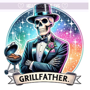 Grill Vader PNG, Papa Joke Grillfather Clipart, Vaderdag Png, Papa Png, BBQ Png, Sublimatie Design, PNG Digitale Download
