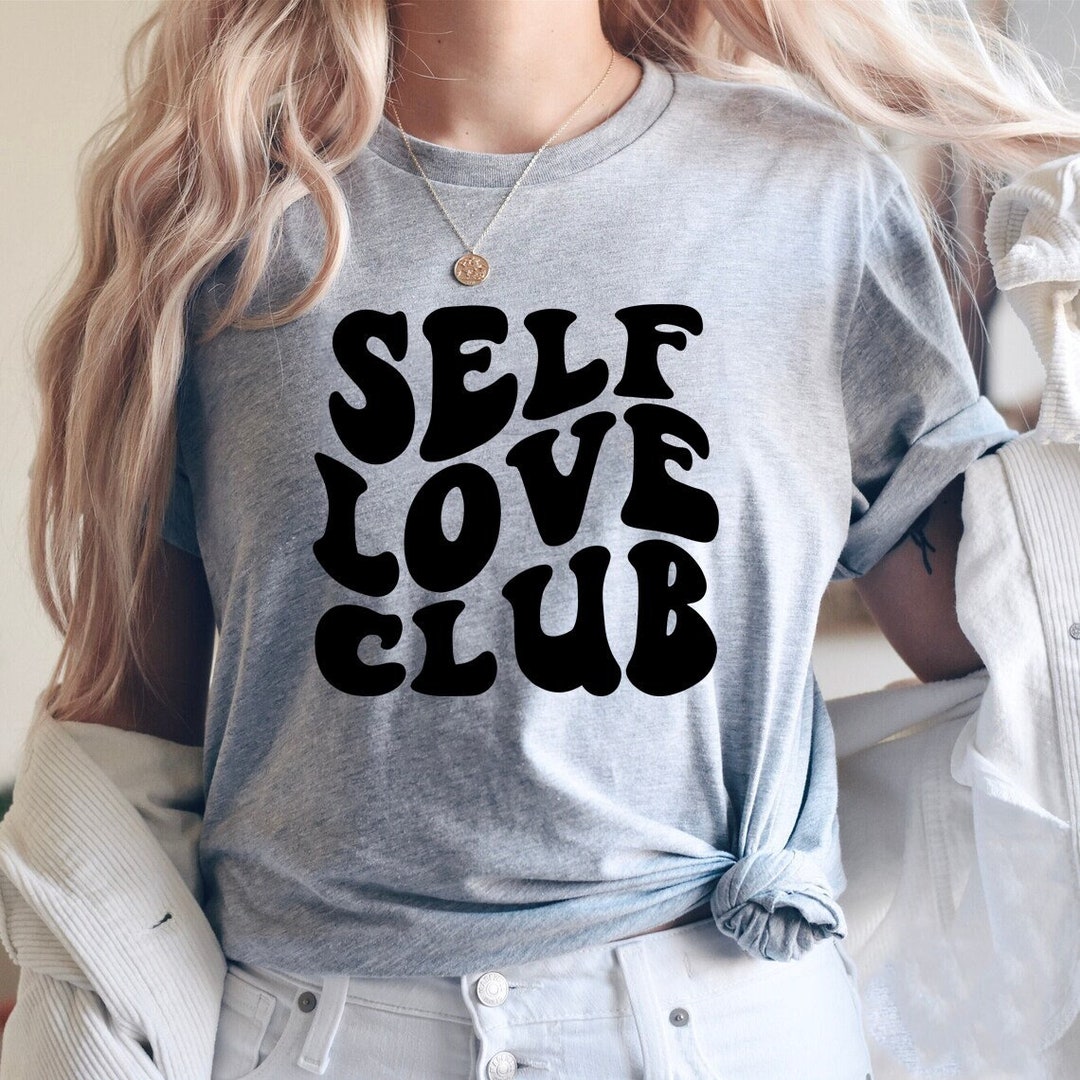 Self Love Club Svg, Love Yourself SVG, Self Love, Wavy Letters Svg ...
