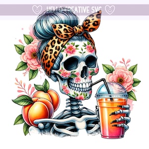 Just Peachy PNG, Just Peachy Clipart, Skelett PNG, weinendes Snarky Skelett, sarkastische png, Sublimationsdesign, PNG digitaler Download