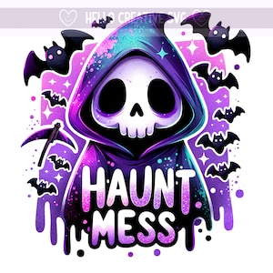 Haunt Mess PNG, Snarky Skeleton Clipart, Hot Mess Skeleton Sublimation, Halloween, Snarky Skeleton, Sublimation Design, PNG Digital Download