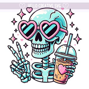 Coffee Skeleton PNG, Ice Coffee Clipart, Skeleton Coffee, Snarky Skeleton PNG, Skeleton Clipart, Sublimation Design, PNG Digital Download