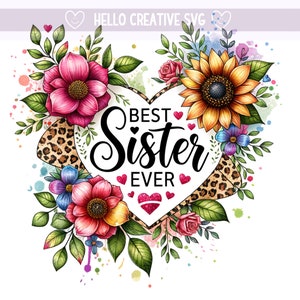 Beste zus ooit PNG, zuster clipart, beste zus ooit PNG, zuster sublimatie ontwerp, sublimatie ontwerp, PNG digitale download