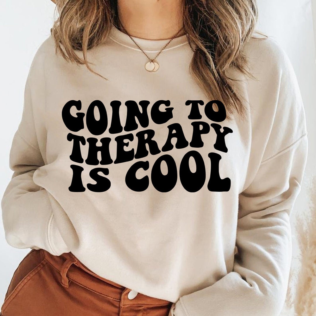 Going to Therapy is Cool SVG, Mental Health SVG, Therapist, Svg Cut ...