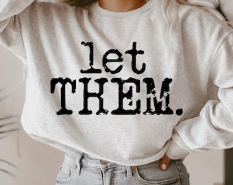 Let Them Design, Quote, Typography, Retro Typewriter, Distressed Design, Sublimation DTF Design, PNG Digital Download