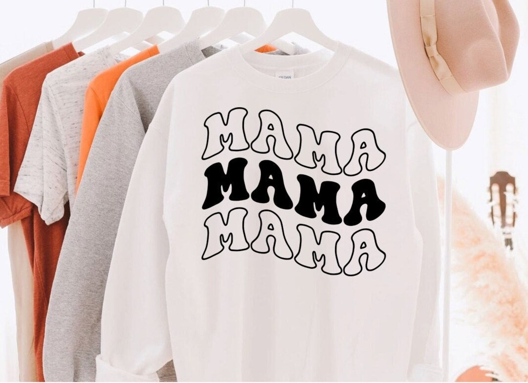 Mama SVG, Mama Outline, Mama Vibes SVG, Mom Svg, Svg Cut File, Wavy