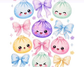 Preppy Coquette Glitter Dumpling Png, Colorful Dumpling Png, Rainbow Png, Preppy Shirt Png, Sublimation Design, PNG Digital Download