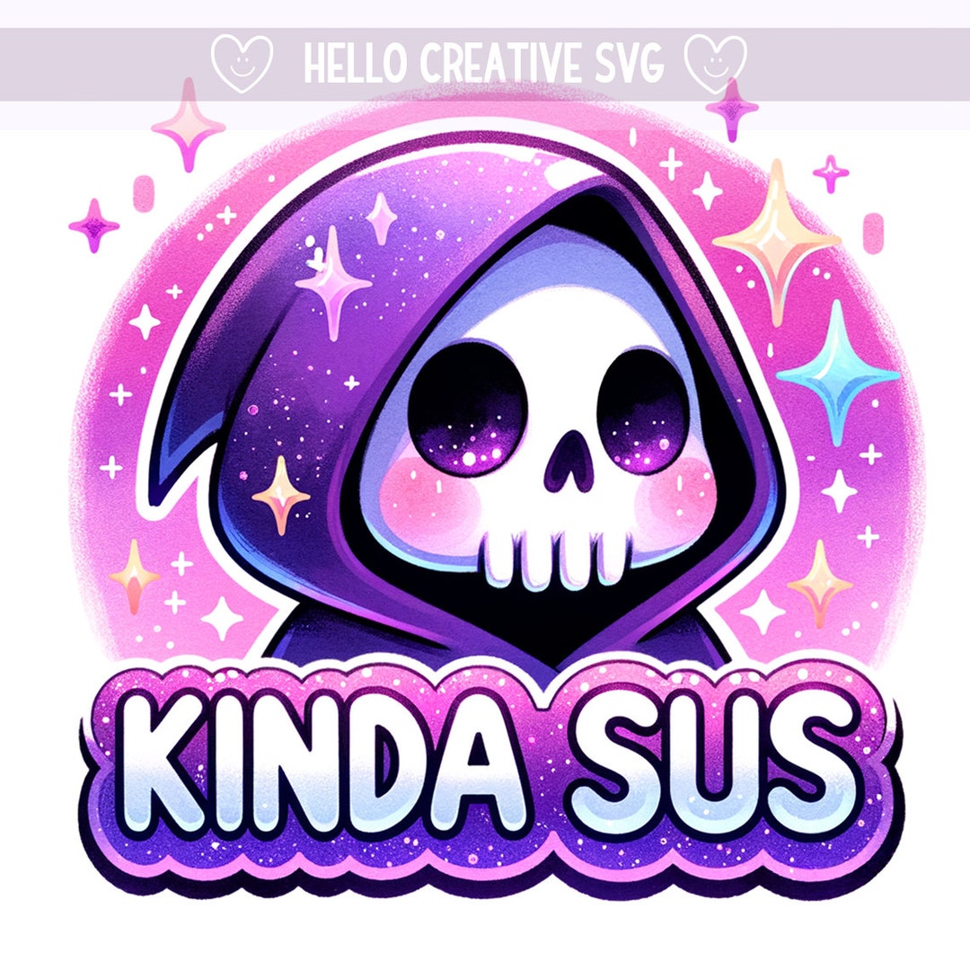 Kinda Sus Clipart, Sus Grim Reaper PNG, Sussy, Snarky Skeleton PNG, Sad ...