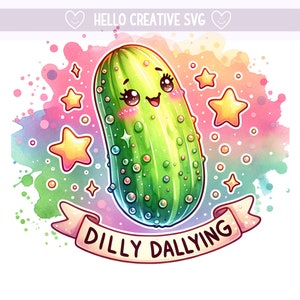 Dilly Dally PNG, Pickle PNG, Dill Pickle Clipart, Dilly Dallying Clipart, Pickle carino, Grim Reaper, Design di sublimazione, Download digitale PNG