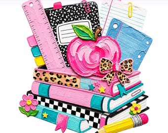 Retro School Png, School Png Coquette, Teacher Coquette Png,  Back To School Teacher,  Apple Png, Sublimation Design, PNG Digital Download