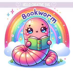 Bookworm Png, Reading Book Worm Clipart, Reading Trash PnG, Reading PNG, Bookish PNG, Sublimation Design, PNG Digital Download