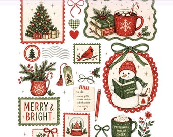 Preppy Christmas Coquette Png, Wesołych Świąt PNG, Znaczki świąteczne, Święta Bożego Narodzenia, Przytulna zima Png, Pobieranie cyfrowe PNG