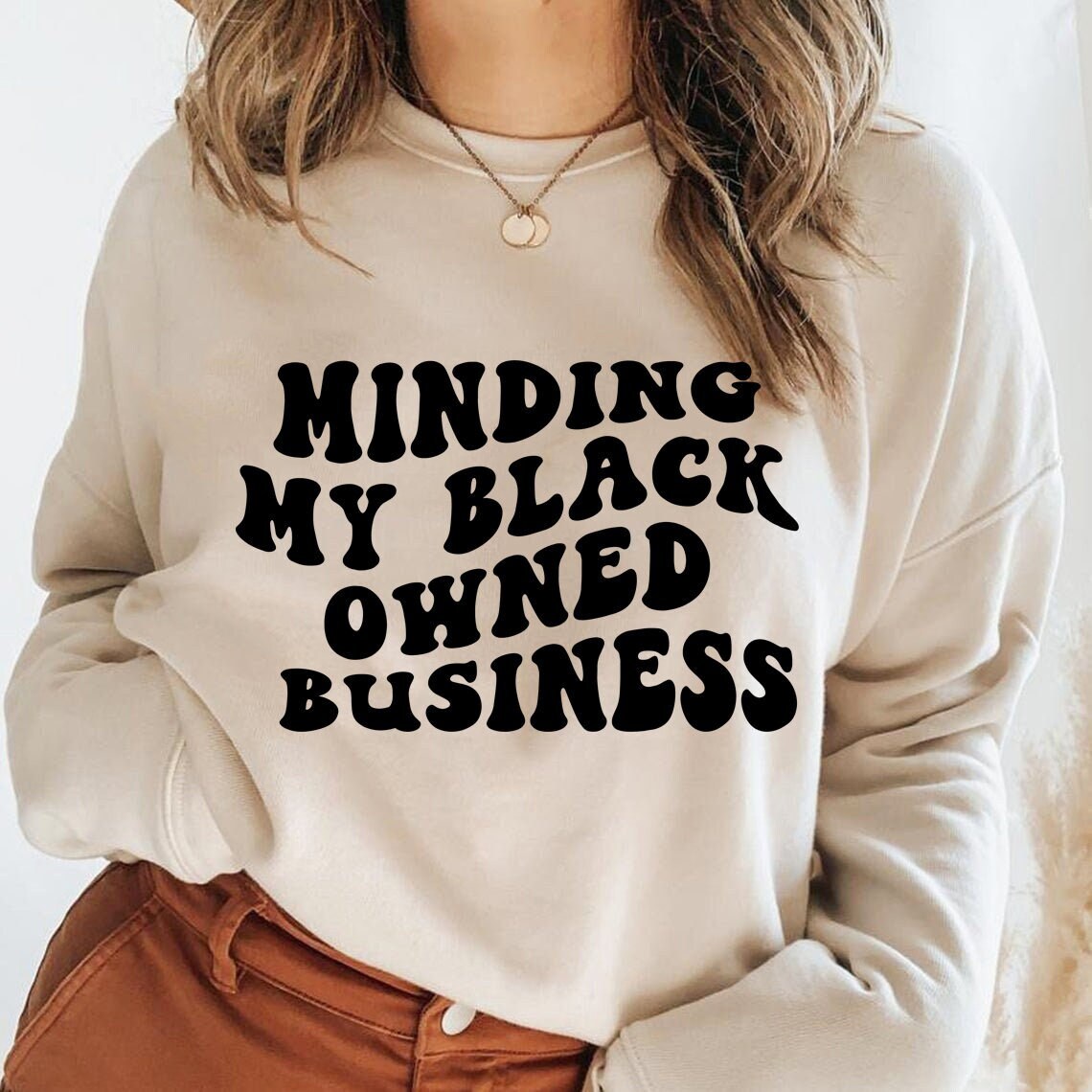 Minding My Black Owned Business CEO Entrepreneur SVG for Vinyl