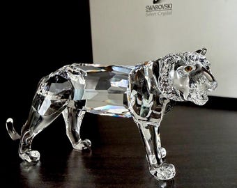 Swarovski Crystal Tiger Figurine - Endangered Species Collection