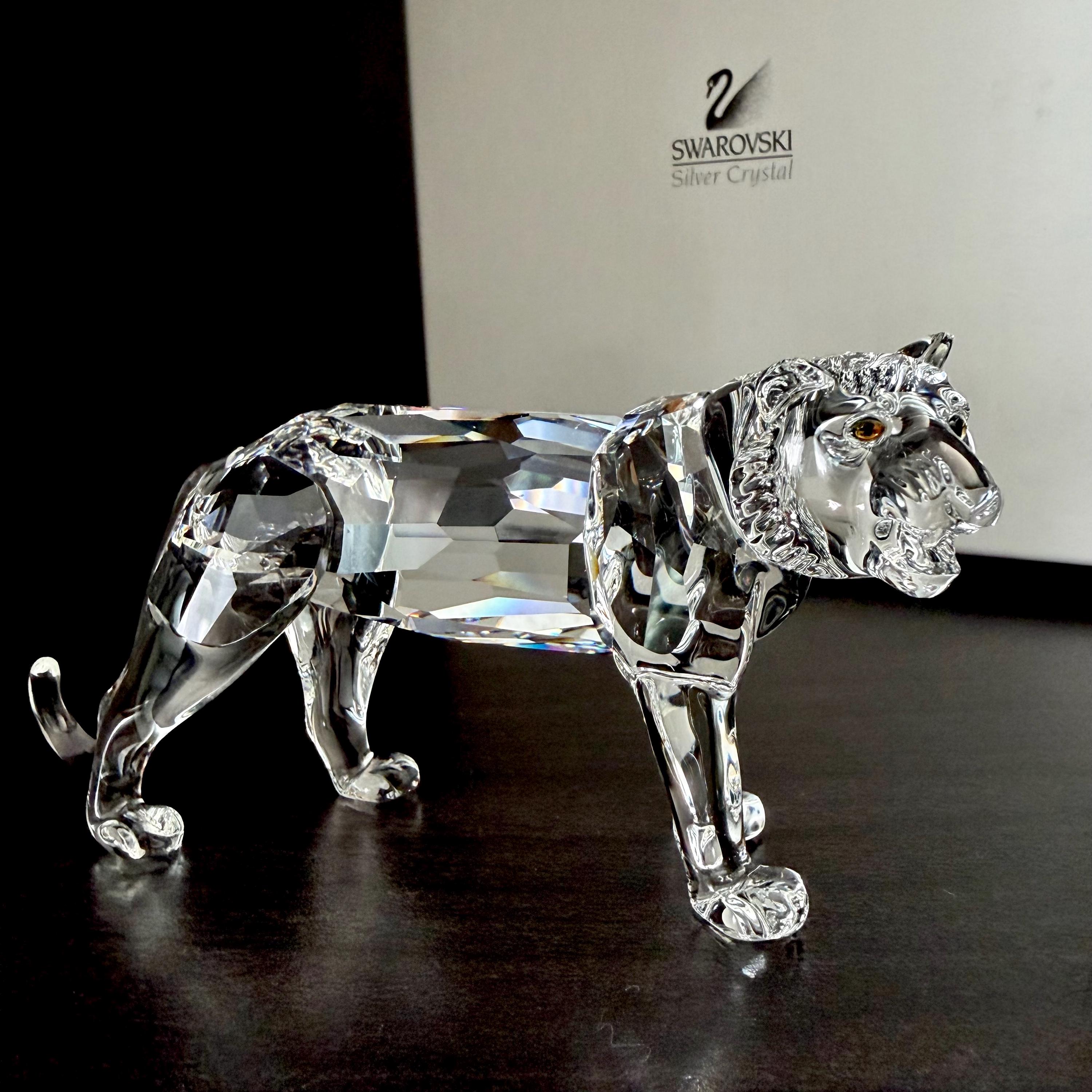 Swarovski Crystal Figurines Tiger - Etsy