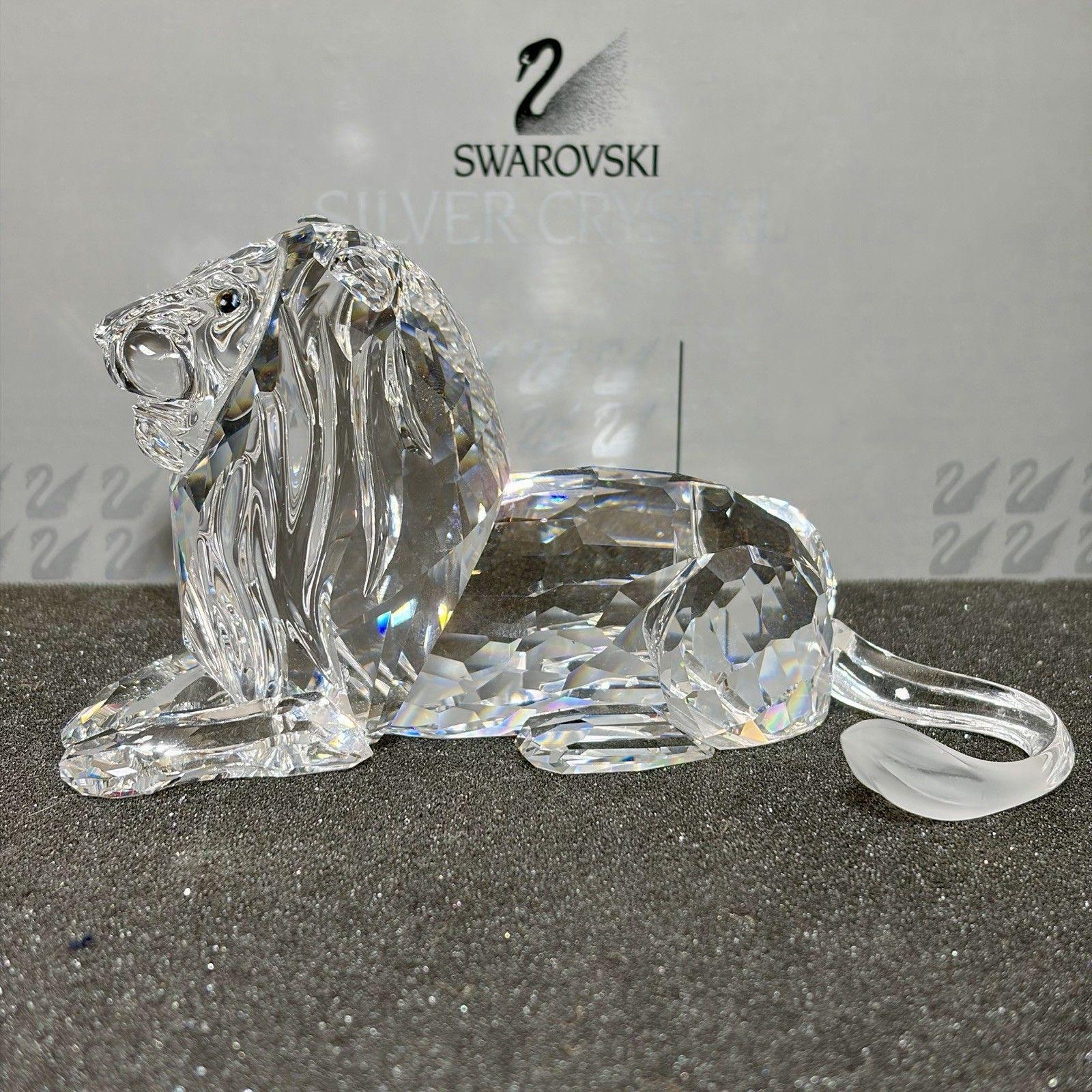 Swarovski Crystal Figurines Lion - Etsy