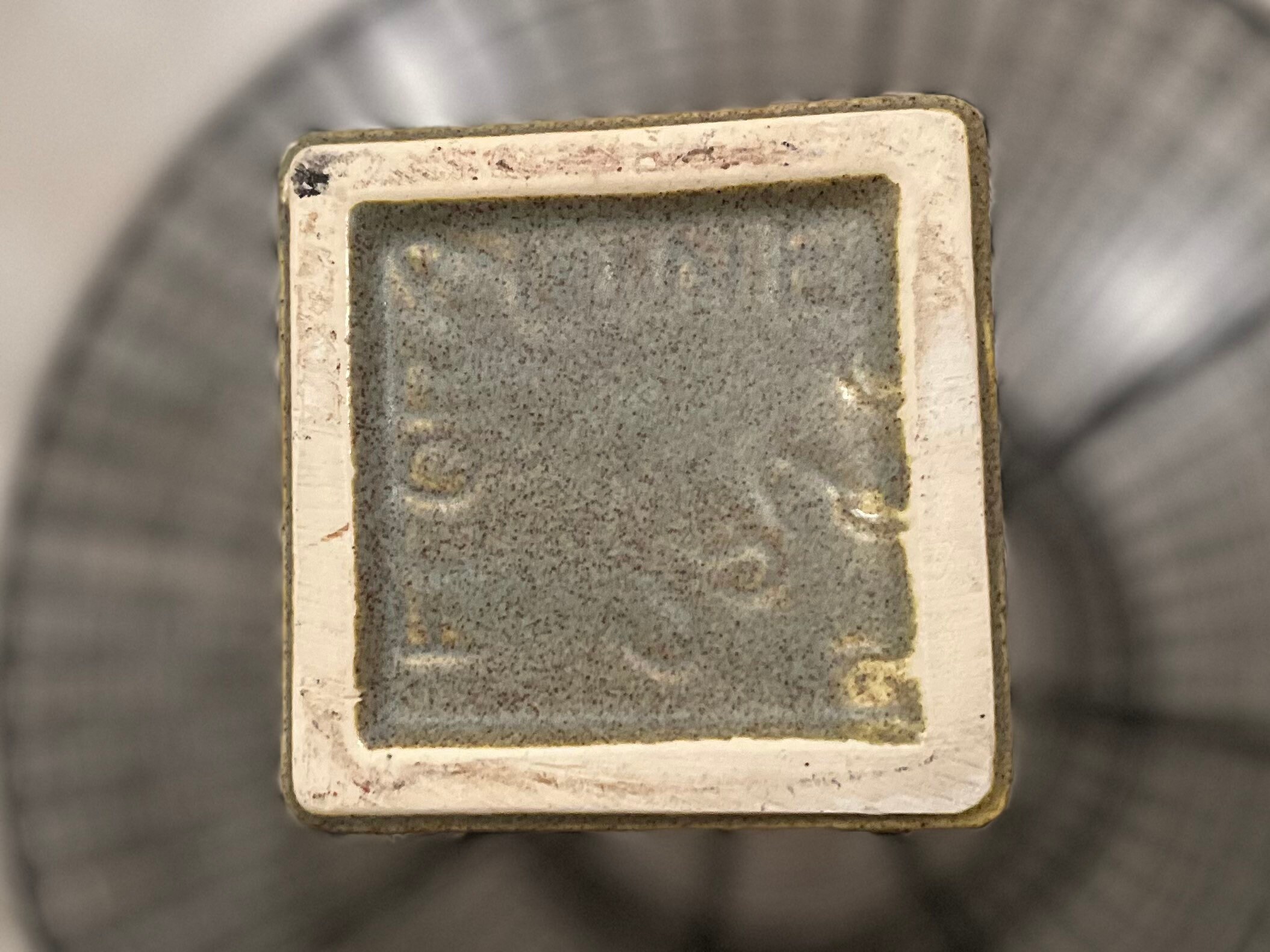 Vintage Mccoy Floraline Vase Matte Green, Square Vase 9 1/2 Tall Etsy