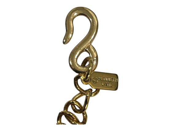 Vintage Necklace Black Chain Link  Kenneth Jay La… - image 2