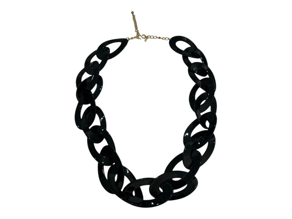 Vintage Necklace Black Chain Link  Kenneth Jay La… - image 8