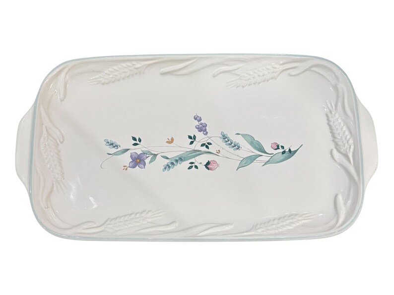 Pfaltzgraff Bread Tray April Pattern Vintage Platter Serving Tray ...