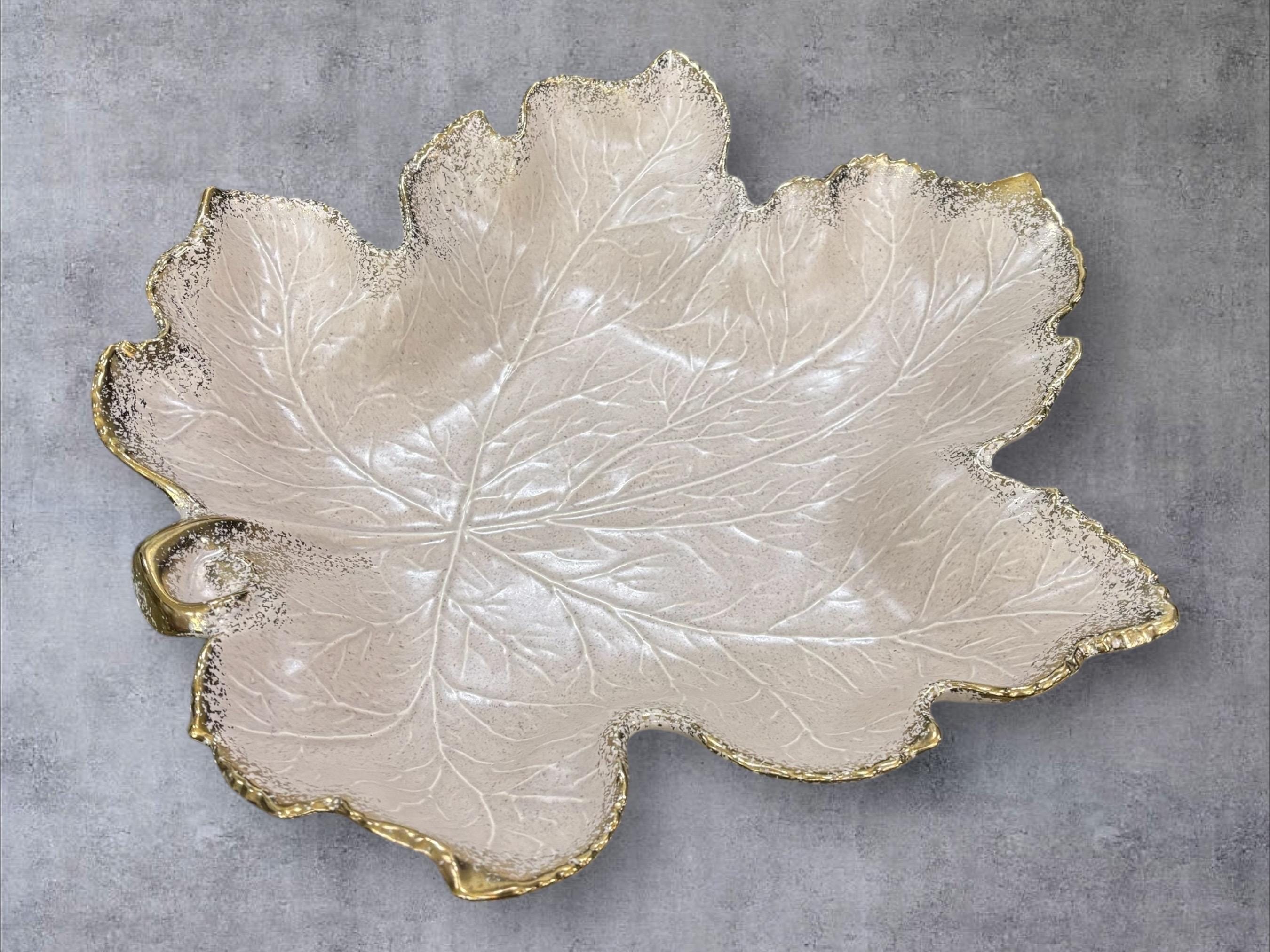 California Original Pottery Leaf Tray - Etsy