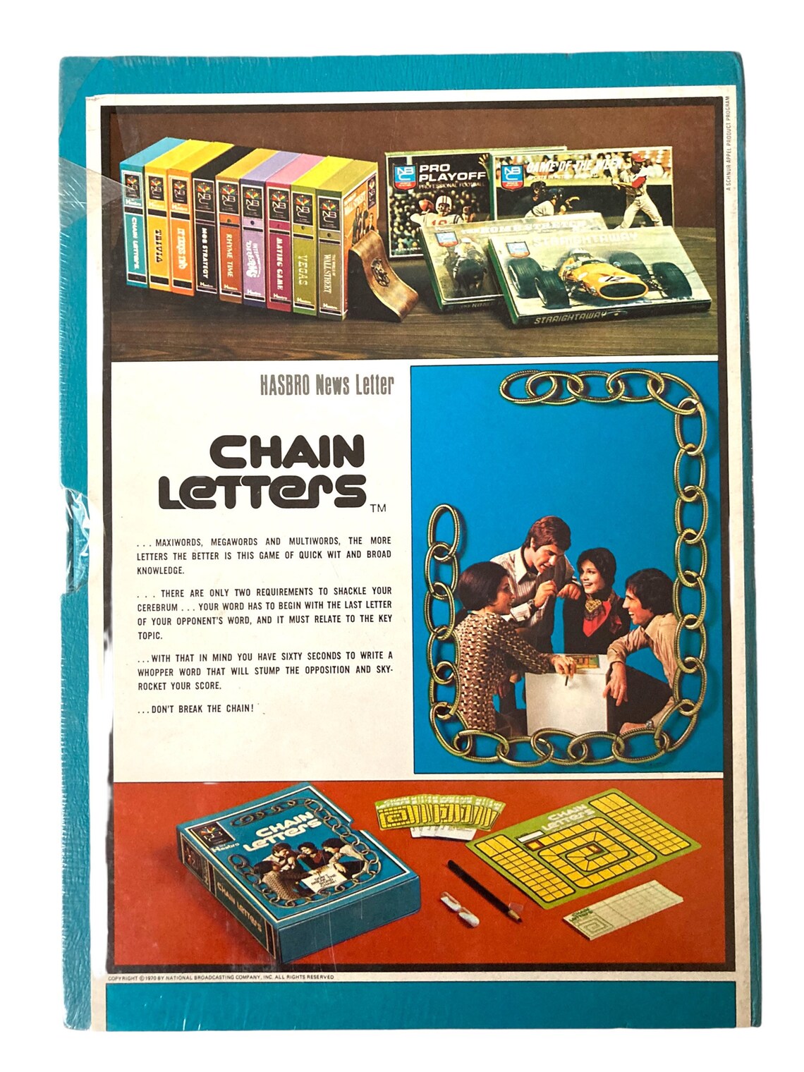 Vintage Chain Letters Game 1970 Sealed Etsy
