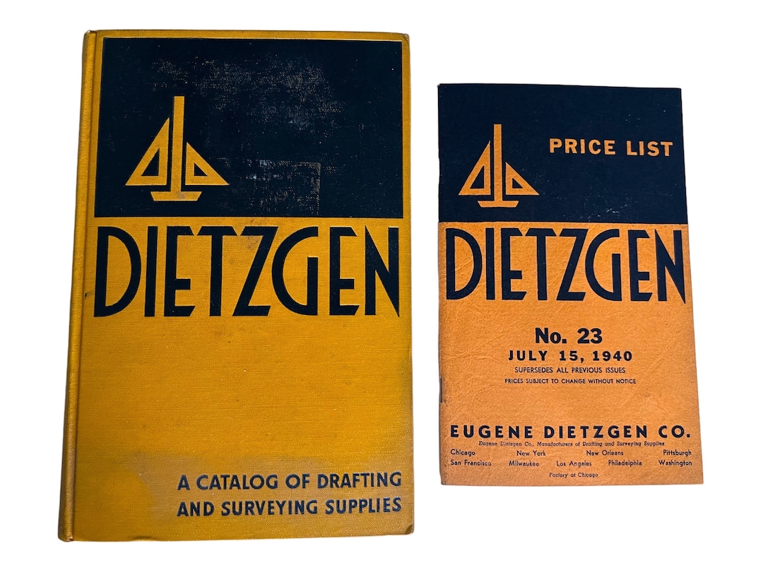 Vintage Dietzgen Catalog of Drafting and Survey Supplies A Great Gift