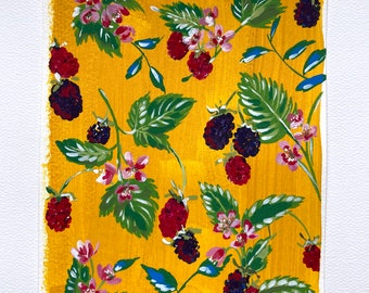 Raspberry Plant Painting - Etsy