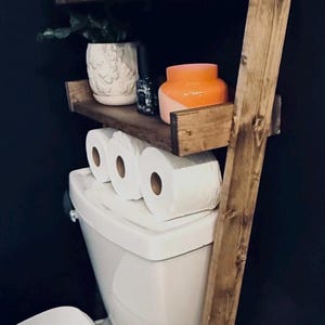 Bathroom Shelf Behind Toilet Shelf Ladder Shelf