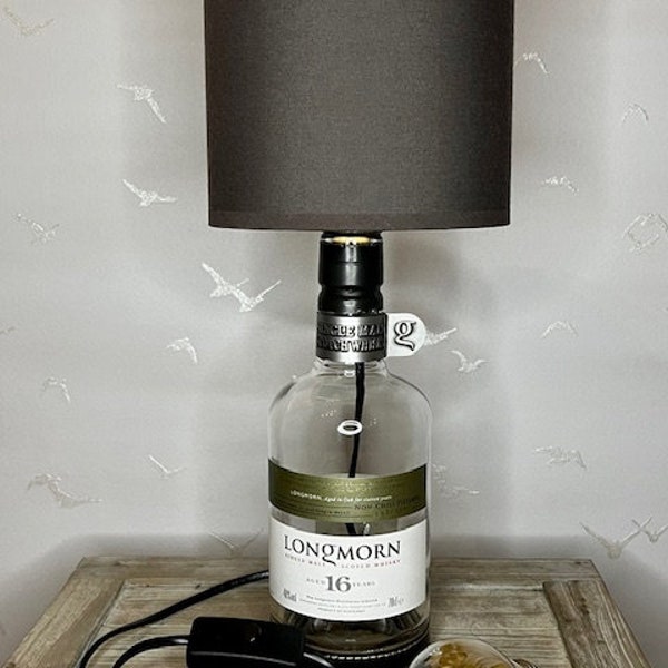 Flaschenlampe Bottlelamp aus einer Whiskyflasche