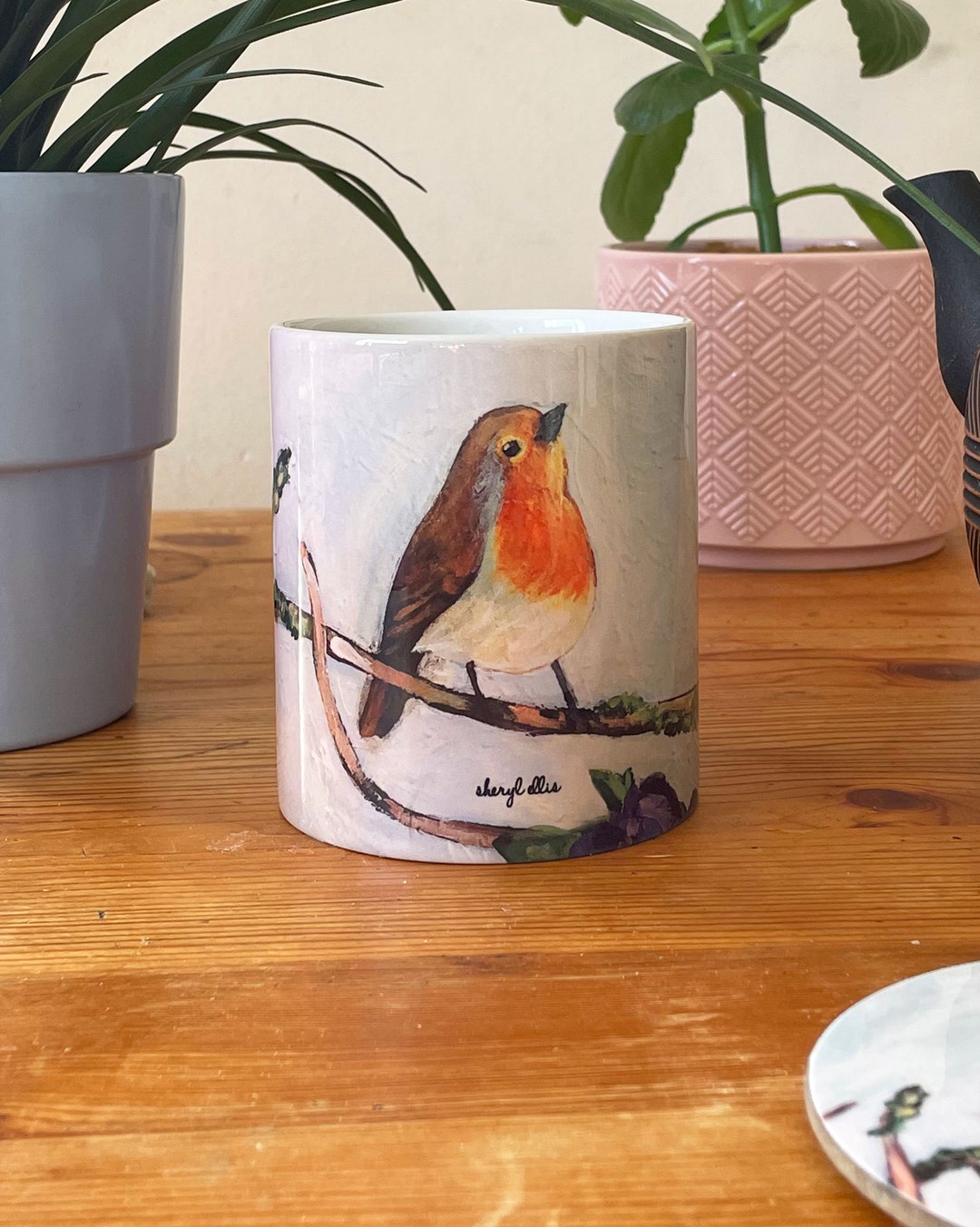 Robin Mug and Coaster Set 1 Mug Coaster Etsy UK
