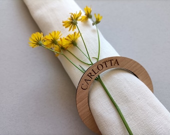 Personalised Napkin Rings