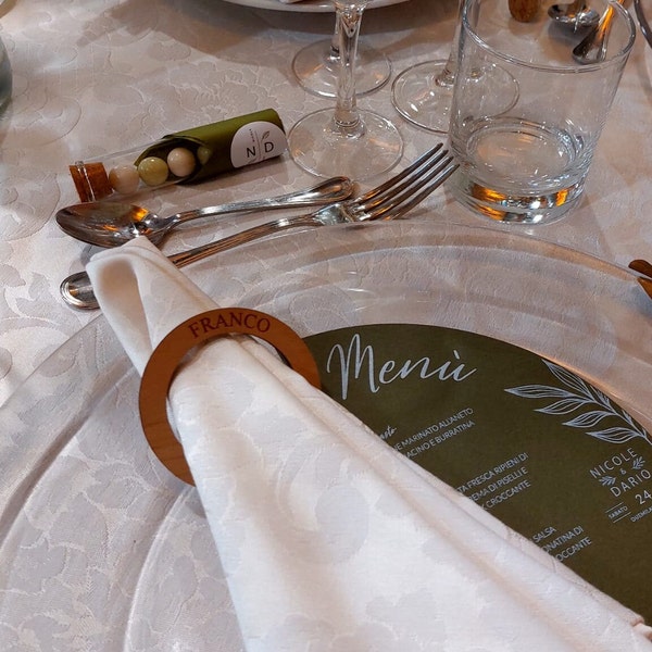 Personalised Napkin Rings