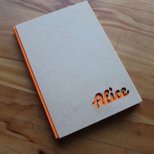 Personalized name wood journal  -  Personalised Travel Journal - Personalised Notebook - Personalised Journal - Custom Wooden Notebook