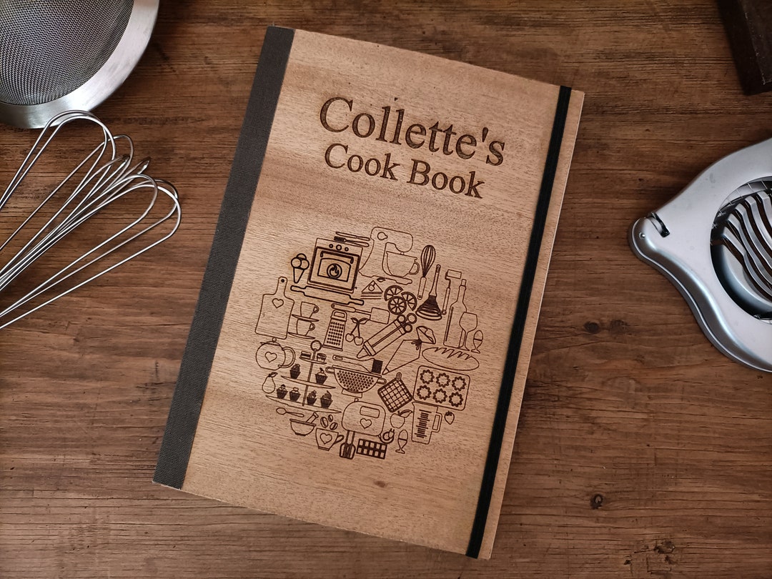 Personalized Recipe Book Blank Recipe Book Wooden Recipe Etsy