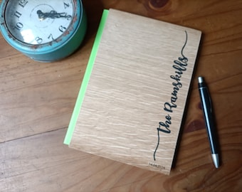 Personalisiertes Name Holz Journal - Personalisiertes Reise Journal - Personalisiertes Notizbuch - Personalisiertes Journal - Personalisiertes Holz Notizbuch