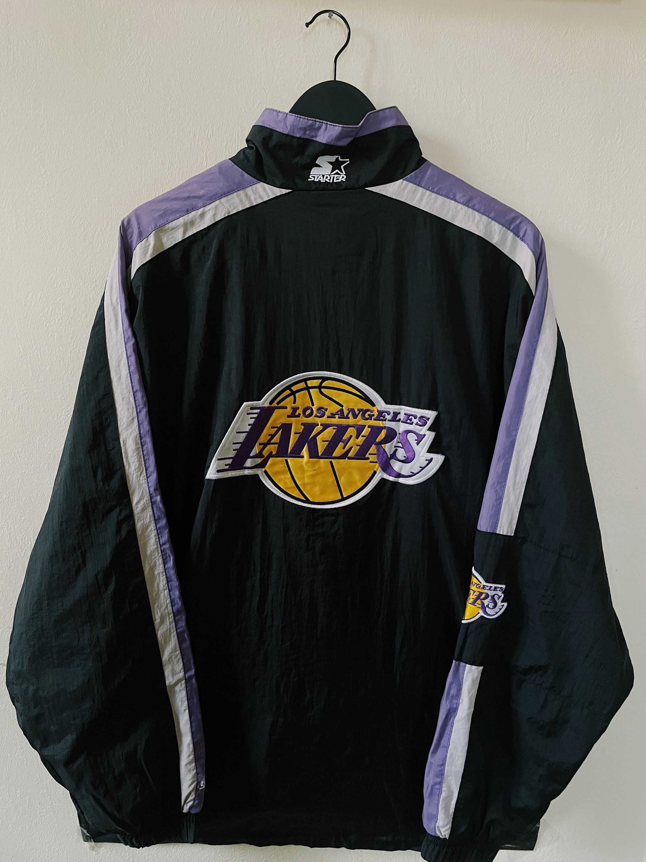 vintage starter lakers jacket