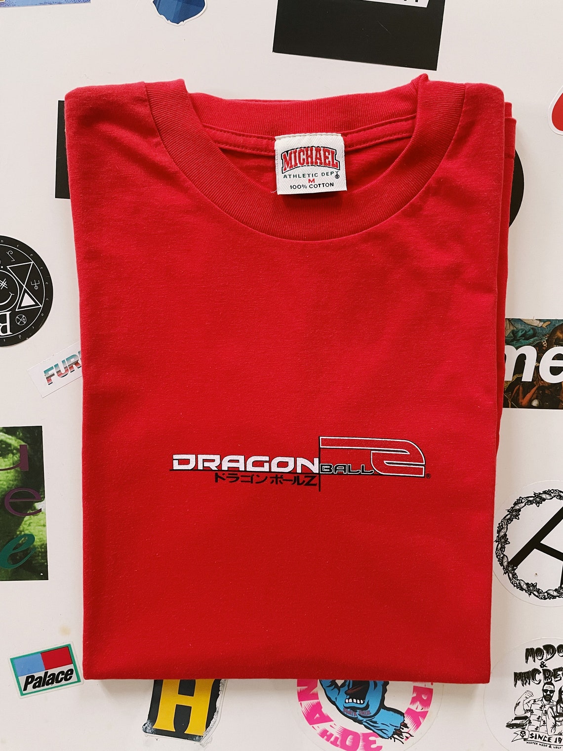 T-shirt Vintage Dragon Ball Z 2000 - Taille M, Rouge, 100% Coton, Neuf Sans étiquette
