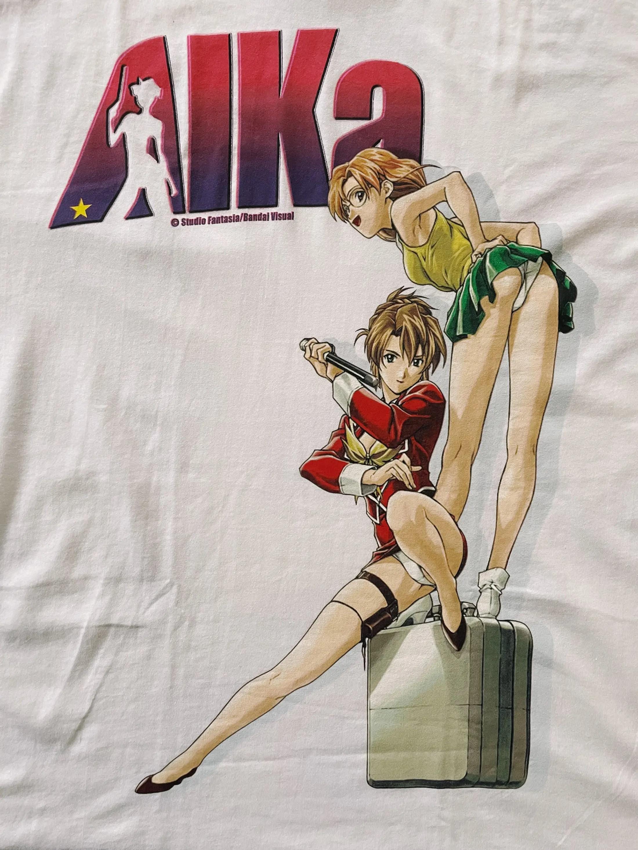 T-shirt Vintage Agent Aika 1997 Screen Stars - Blanc Taille M