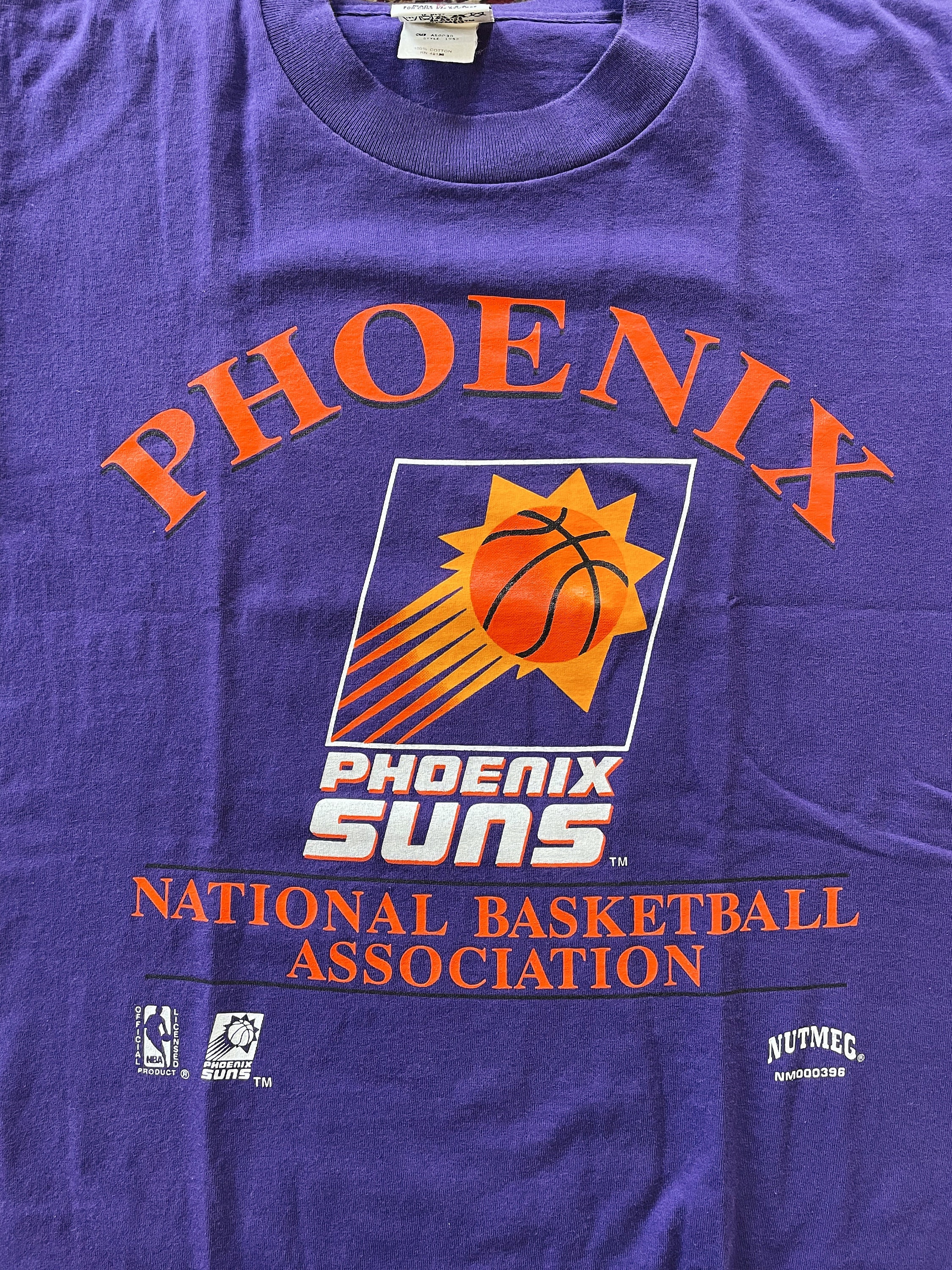 Vintage 90's NBA Phoenix Suns Nutmeg T-shirt Purple - Etsy