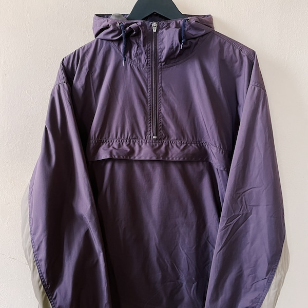 Vintage Y2K Nike Japan Clima Fit Pullover Hooded Windbreaker Purple / Silver