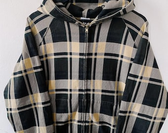 2000’s A BATHING APE PLAID CHECK JKT A BATHING APE® A Bathing Ape Logo Check Pattern Shark Full