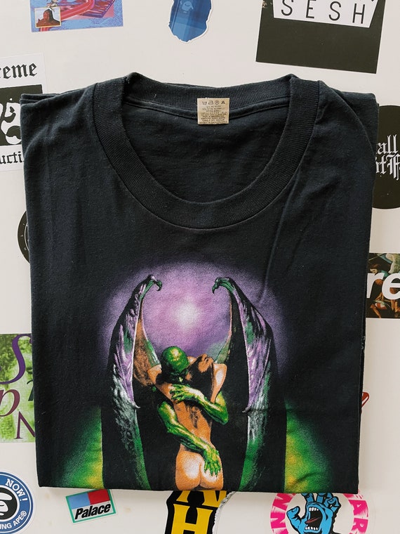 Vintage 1986 Boris Vallejo Body Graphics T-shirt Black Size M Art Shirt, Screenstars, 90s, 80s, Streetwear, Demon, Devil, Fantasy, Erotica - Etsy Vintage 1986 Boris Vallejo Body Graphics T-shirt Black Size M Art Shirt, Screenstars, 90s, 80s, Streetwear, Demon, Devil, Fantasy, Erotica - Etsy