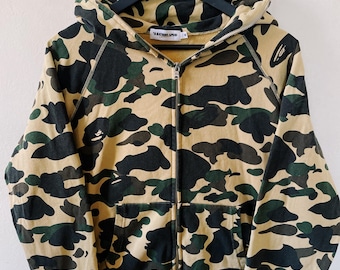 Vintage Y2K Bape A Bathing Ape Color Camo Fullzip Hoodie