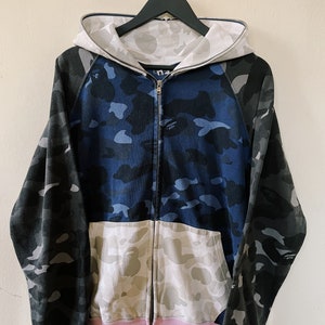  Sudadera con capucha Bape Shark Ape Bape con capucha para  hombre y mujer, con cierre de cara, casual, con capucha, chaqueta : Ropa,  Zapatos y Joyería