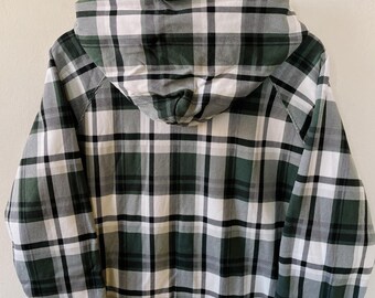 Vintage Y2K Bape A Bathing Ape Check Plaid Full Zip Hoodie