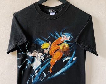 Vintage 2002 Naruto & Sasuke T-shirt Black - Etsy Vintage 2002 Naruto & Sasuke T-shirt Black - Etsy