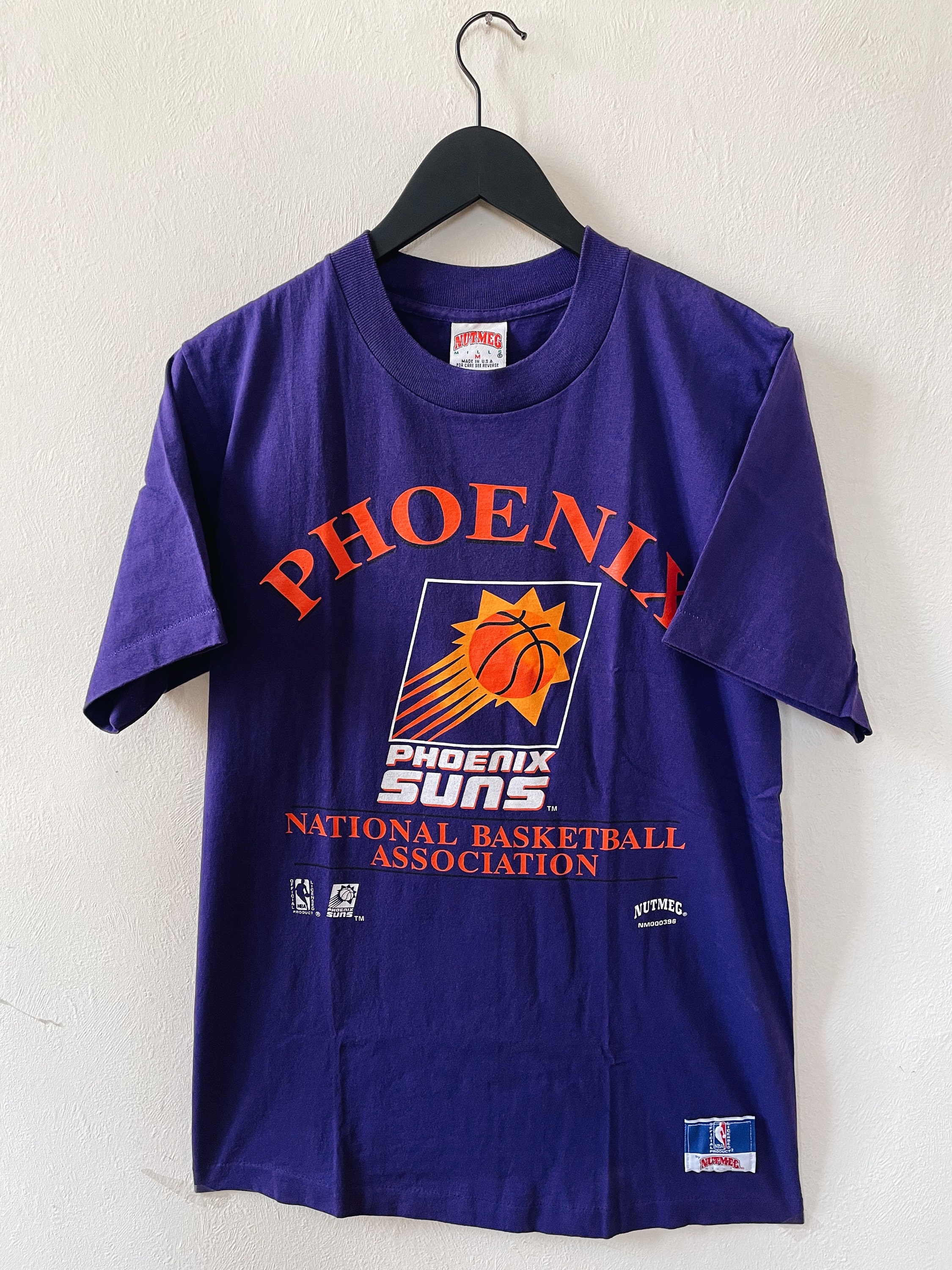 【激レア90s NBA公式】PHOENIX SUNS Tシャツ M 紫 パープル Vintage 90's NBA Phoenix Suns Nutmeg T-shirt Purple - Etsy